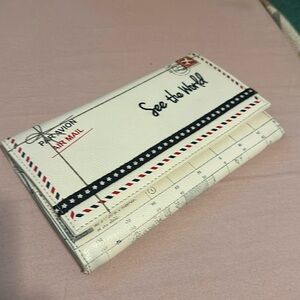 See the world Passport important documents wallet clutch